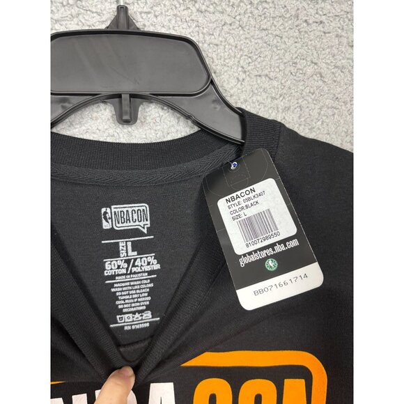 NBA CON New York Knicks Double Sided Black Crewneck Sweatshirt Size L NWT's - Picture 6 of 7